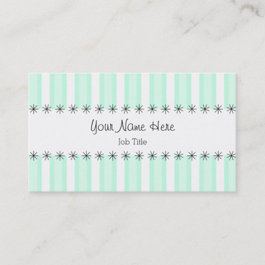 Bande carte de visite Aqua Stripe (Devant)