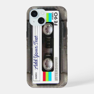 Bande cassette de musique rétro des années 80 drôl