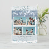 Bande côtière | Carte Collage photo de vacances (Debout devant)