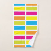 Bande couleur été (Serviette à main)