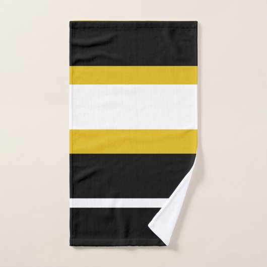Bande d'abeille jaune noir (Serviette à main)