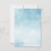 Bande d'aquarelle rustique mariage de plage RSVP (Dos)