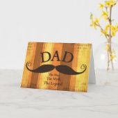 Bande de carte papa Mustache (Fleur jaune)