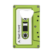 Bande de cassette audio verte (Devant)