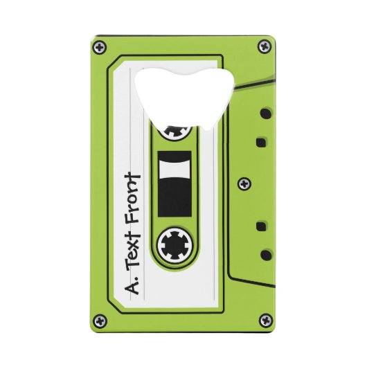 Bande de cassette audio verte (Devant)