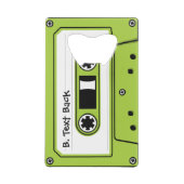 Bande de cassette audio verte (Dos)