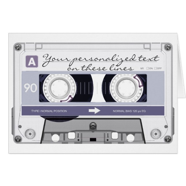 Bande de cassette - gris - (Devant horizontal)
