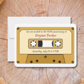 Bande de cassette Invitation Anniversaire