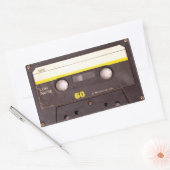 Bande de cassette Stickers Rectangulaires noirs (Enveloppe)