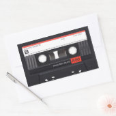 Bande de cassette Stickers rectangulaires rouges (Enveloppe)