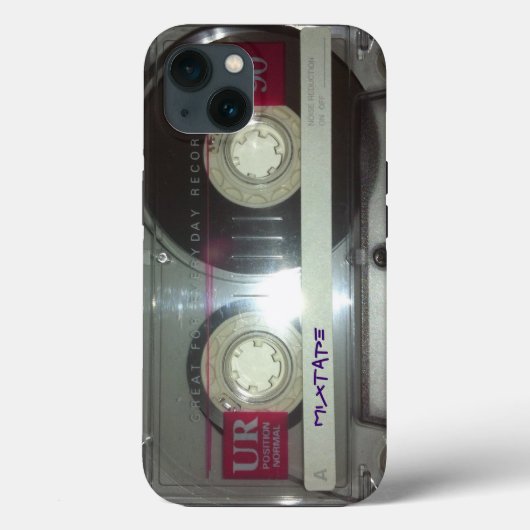 Bande de cassette vintage - coque iphone de bande (Verso)