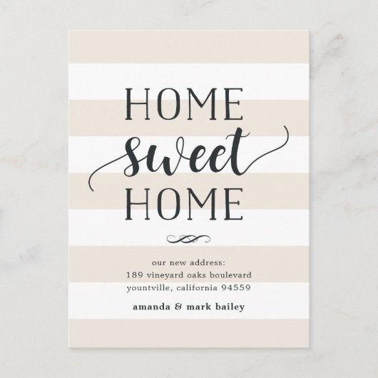 Bande de charme | Faire-part de déplacement (Devant)