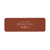 Bande de Cigar en terre cuite Étiquettes Roses d'o (Devant)