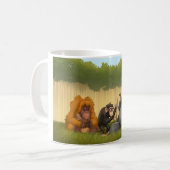 Bande de cruche de la tasse de singes (Devant gauche)