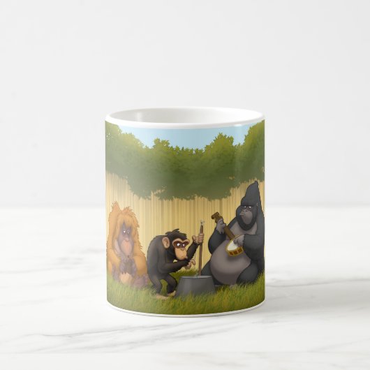 Bande de cruche de la tasse de singes (Centre)