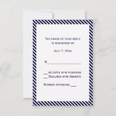 Bande de diag de marine d'Ancres nautiques 2V RSVP (Dos)