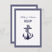 Bande de diag de marine d'Ancres nautiques 2V RSVP (Devant / Derrière)