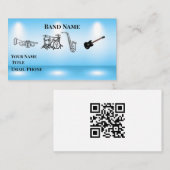 Bande de discothèque standard, Carte de visite de  (Devant / Derrière)
