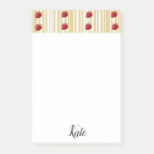 Bande de fraises post-it Notes (Devant)