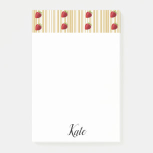 Bande de fraises post-it Notes