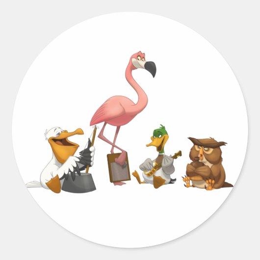 Bande de Jug Stickers Oiseaux (Devant)