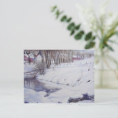 Bande de neige - carte postale (Debout devant)