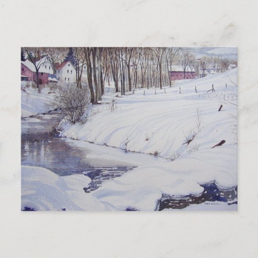 Bande de neige - carte postale (Devant)