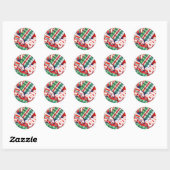 BANDE DE RIBBON Petits Stickers Ronds (Feuille)