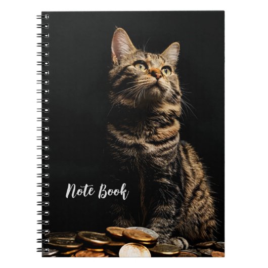 Bande de tigre Cute Chat Imprimer Carnet photo spi (Devant)