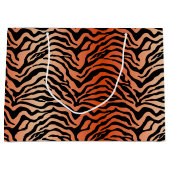 Bande de tigre imprimé grand sac cadeau (Devant)