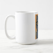 bande dessinée, bleu russe, tasse de chat (Gauche)