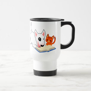 Bande dessinée Bullie et Kitty avec la tasse de