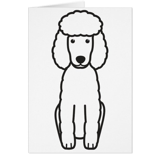 Bande dessinée de chien de caniche miniature (Devant)
