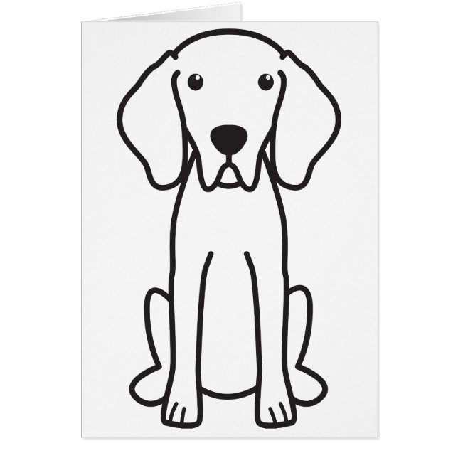 Bande dessinée de chien de Weimaraner (Devant)