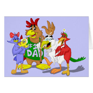 Bande dessinée de famille d'oiseau