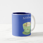 Bande dessinée de la tasse de thé mignonne humour  (Devant droit)