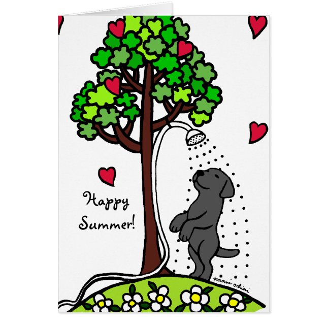 Bande dessinée de Labrador de noir d'amusement de (Devant)