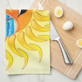 Bande dessinée de Sun d'été avec des serviettes de (Quart Plié)