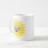 Bande dessinée de Sun d'été avec la tasse de (Devant gauche)