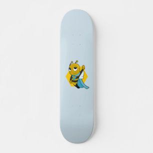 Bande dessinée de super-héros abeille skateboard
