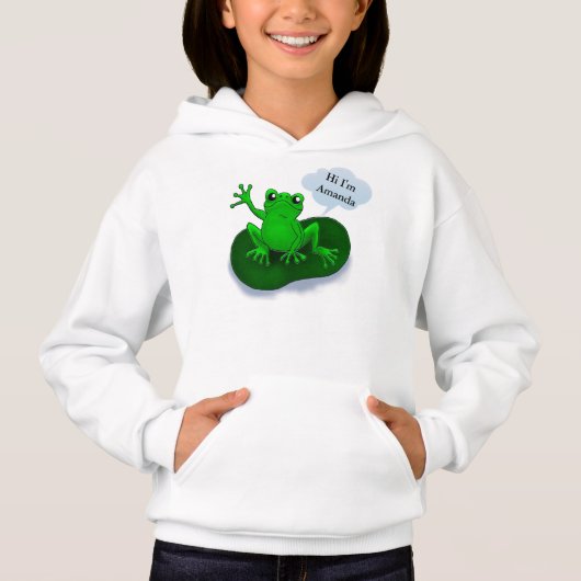 Bande dessinée d'illustration de grenouille sur (Devant)