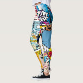 Bande dessinée en gras, Leggings d'art pop amusant (Gauche)