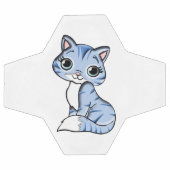 Bande dessinée mignonne de chat bleu (Plat)