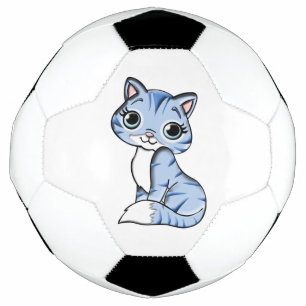Bande dessinée mignonne de chat bleu