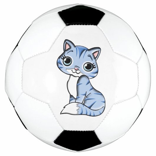 Bande dessinée mignonne de chat bleu (Devant)