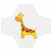 Bande dessinée mignonne de girafe (Plat)