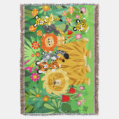 Bande dessinée mignonne Liger et couverture de jet (devant Vertical)