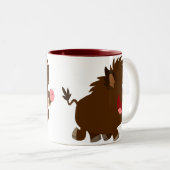 Bande dessinée mignonne rayonnant la tasse de (Devant droit)