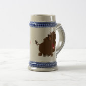 Bande dessinée mignonne rayonnant la tasse de (Devant droit)