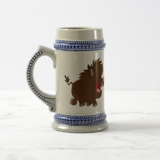 Bande dessinée mignonne rayonnant la tasse de